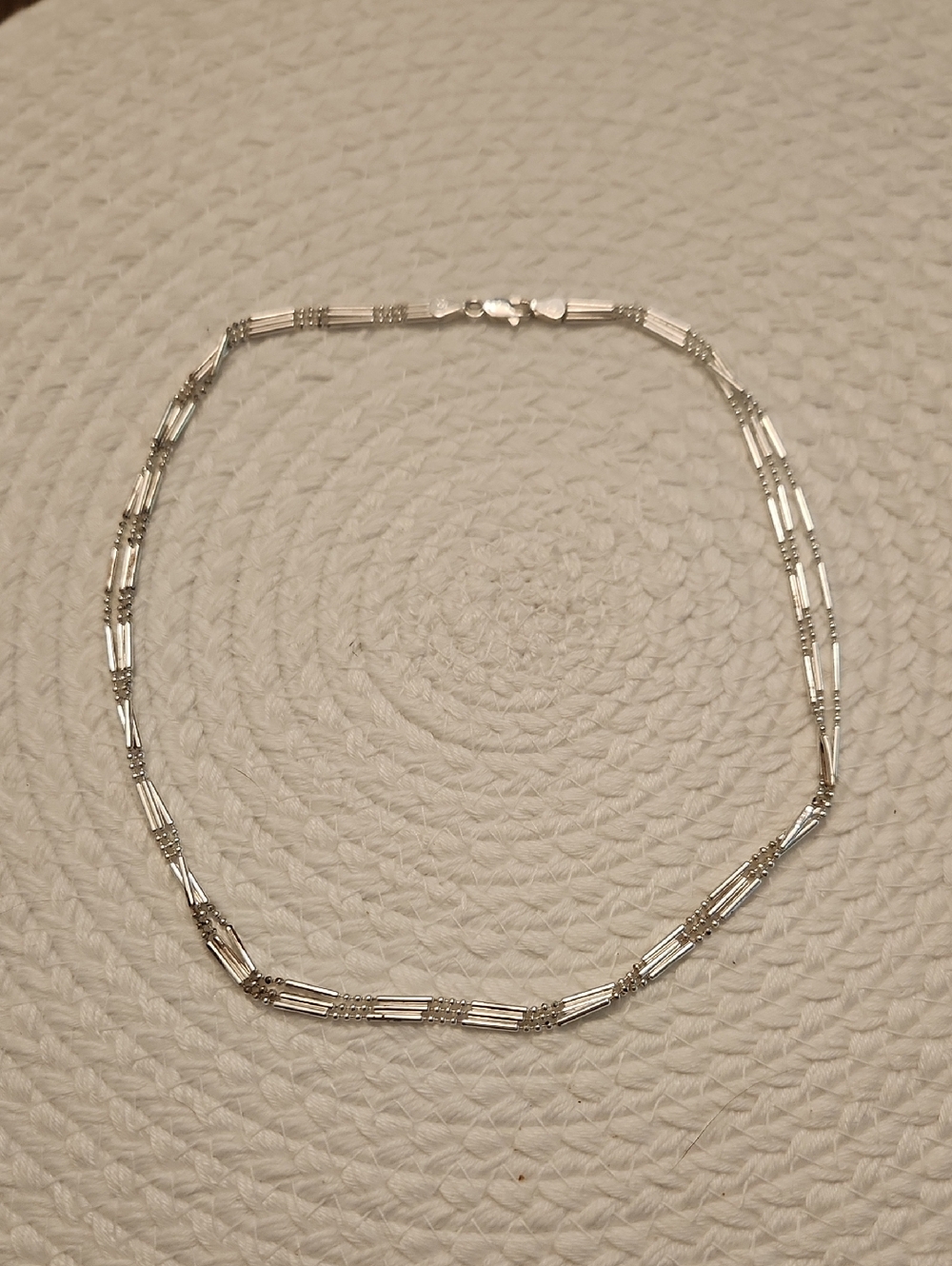 Sterling Multi-Bar Chain Necklace - Silver
